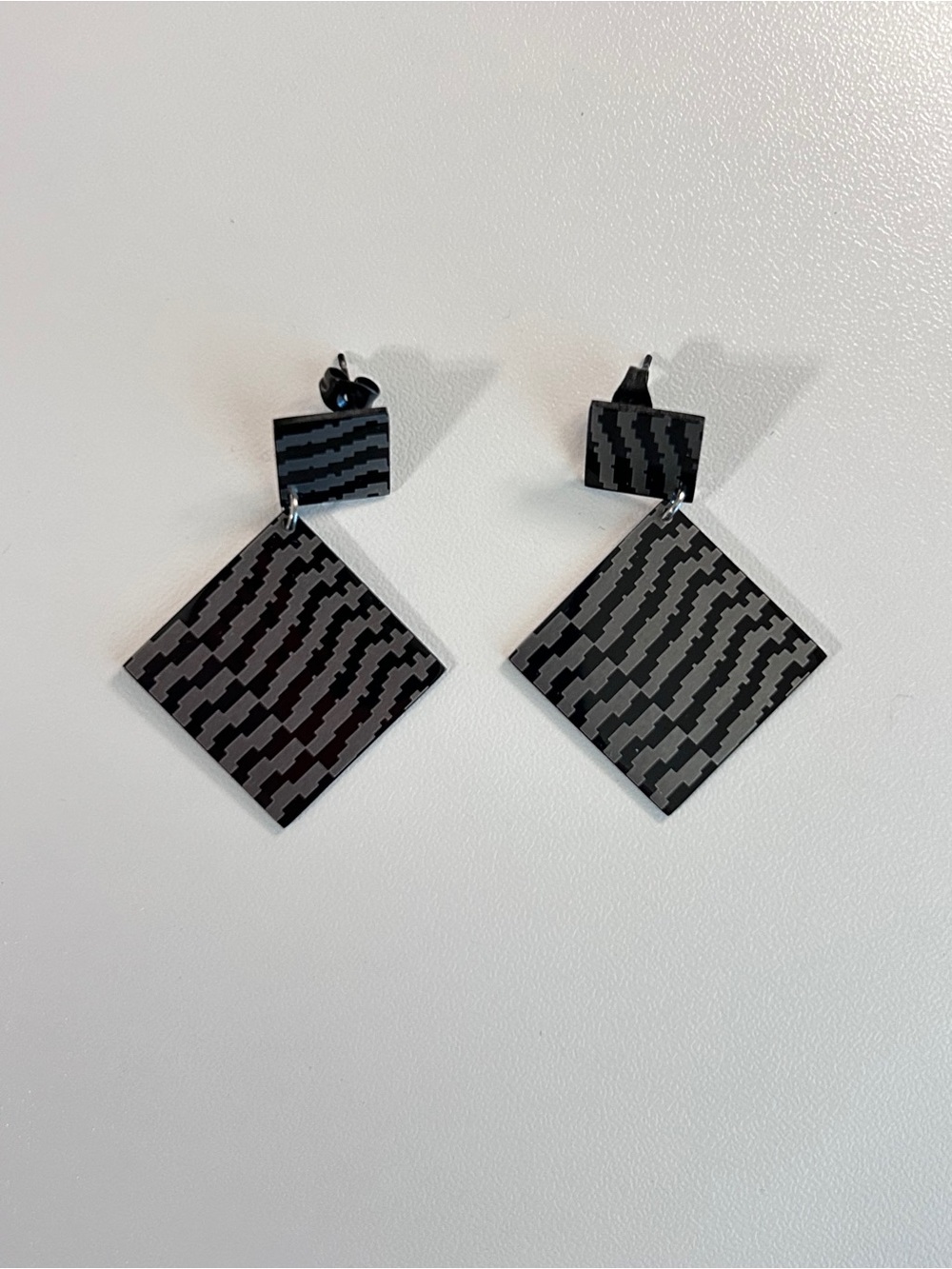Starfish Project Black Geometric Drop Earrings